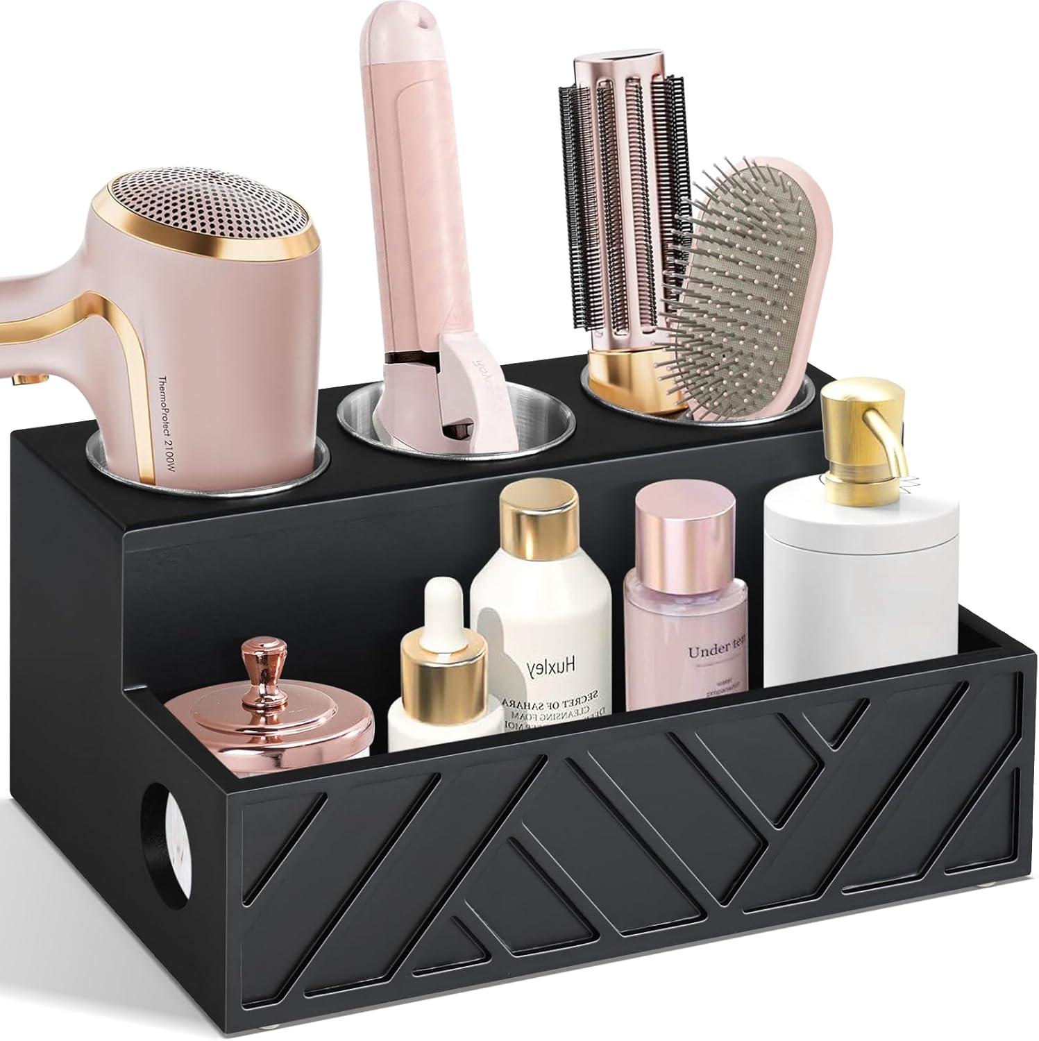 Wooden Hair Dryer Tool Organizer YSY-009