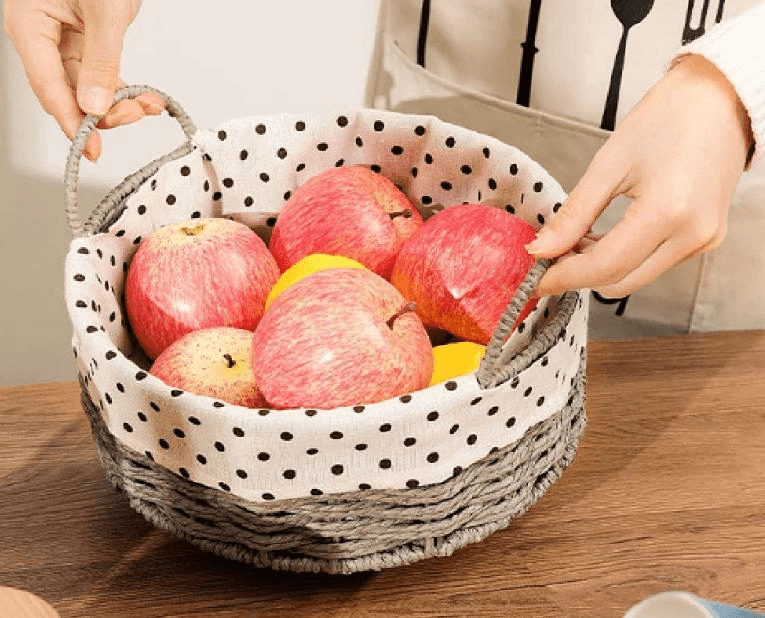 Paper rope storage basket with handle YSY-JY-0725
