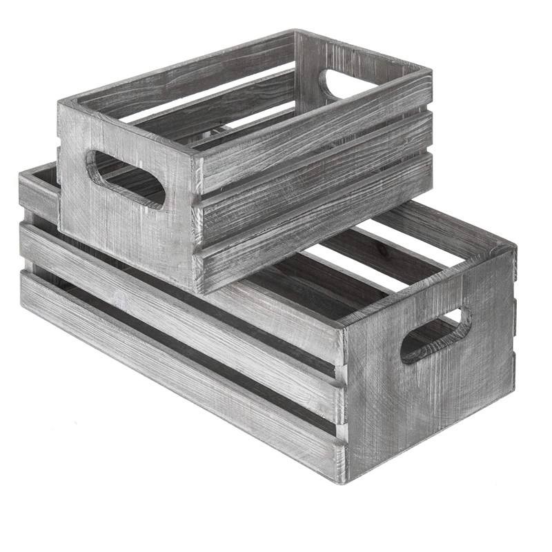 Wood Storage Crate Bin with Open Top Pallet YSY-SL-006