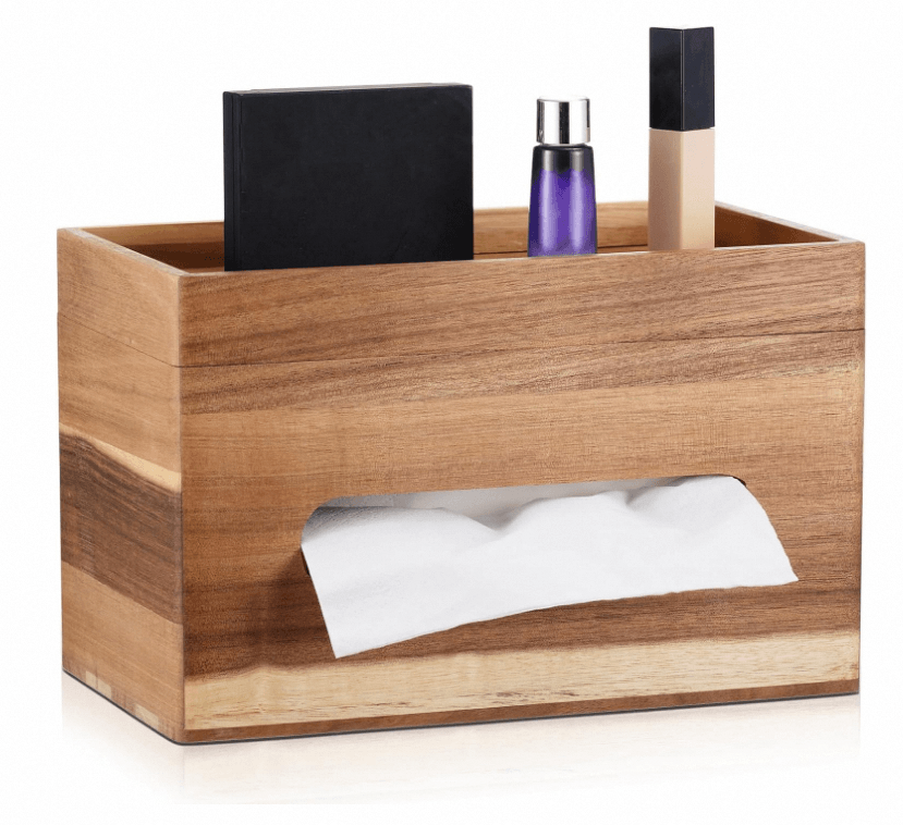 Multi-Function Rustic Classical Wooden Tissue Box YSY-PP-22
