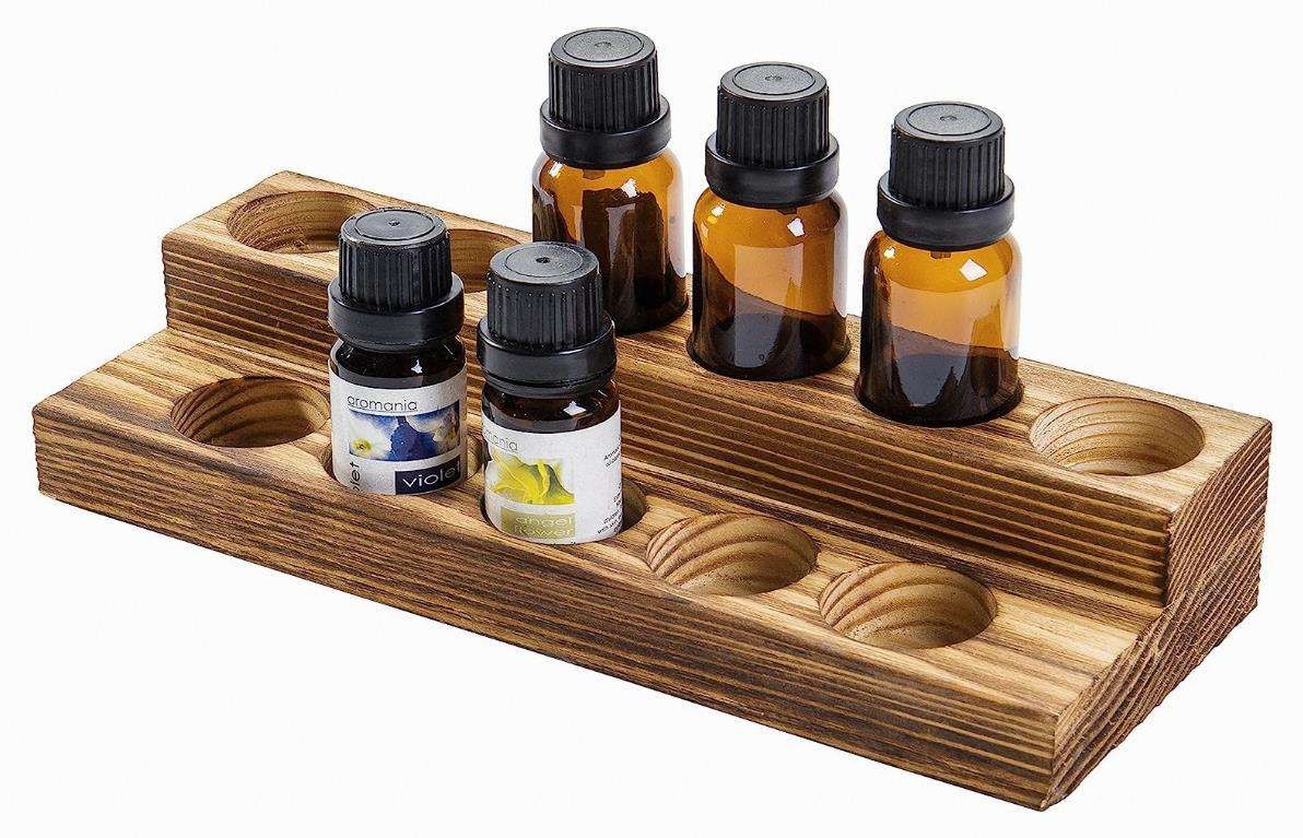 Modern Natural Bamboo Rose Essential Oil Display Storage Rack YSY-PP-30