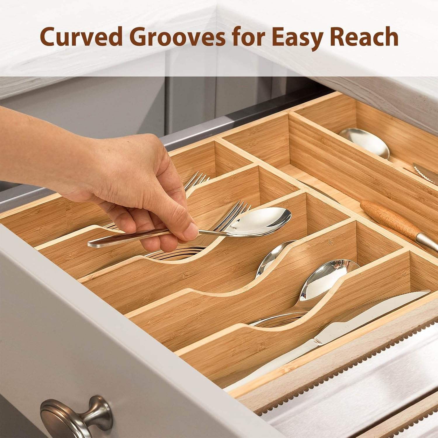 Bamboo Kitchen Drawer Organizer YSY-VT-011