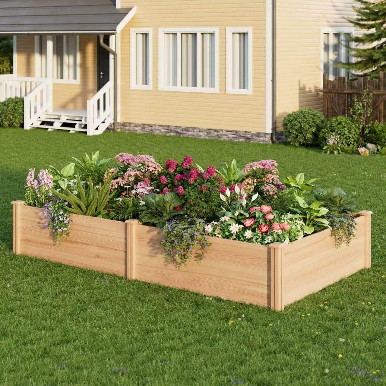 Raised Garden Bed with Lockable Wheels YSY-VT-013