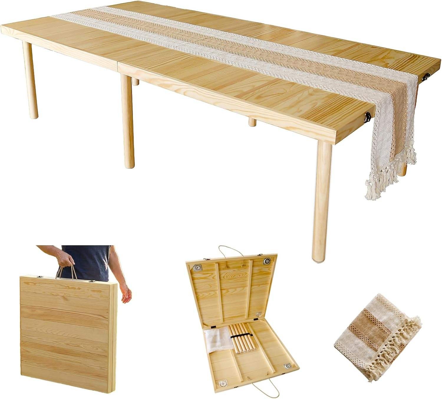 Wood Folding Picnic Table  YSY-VT-017