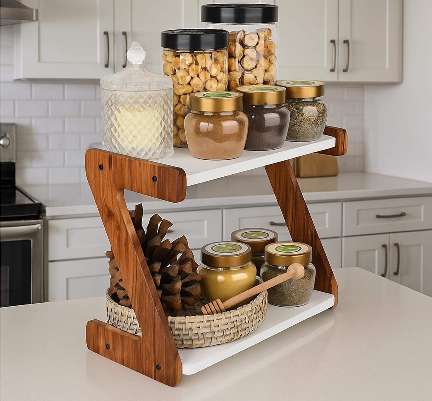 Wood Kitchen Rack Organizer YSY-VT-3