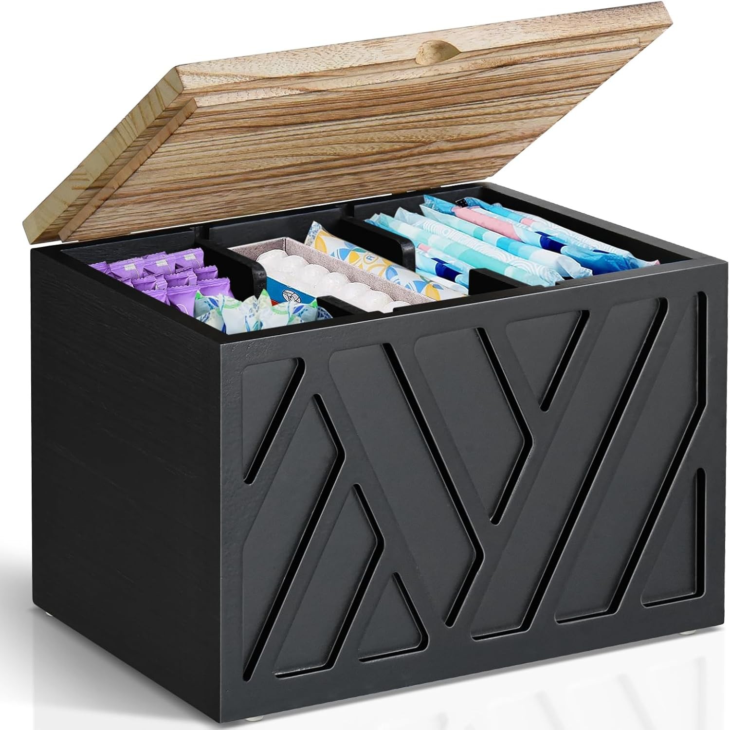 Wood Sanitary Products Storage Box YSY-006