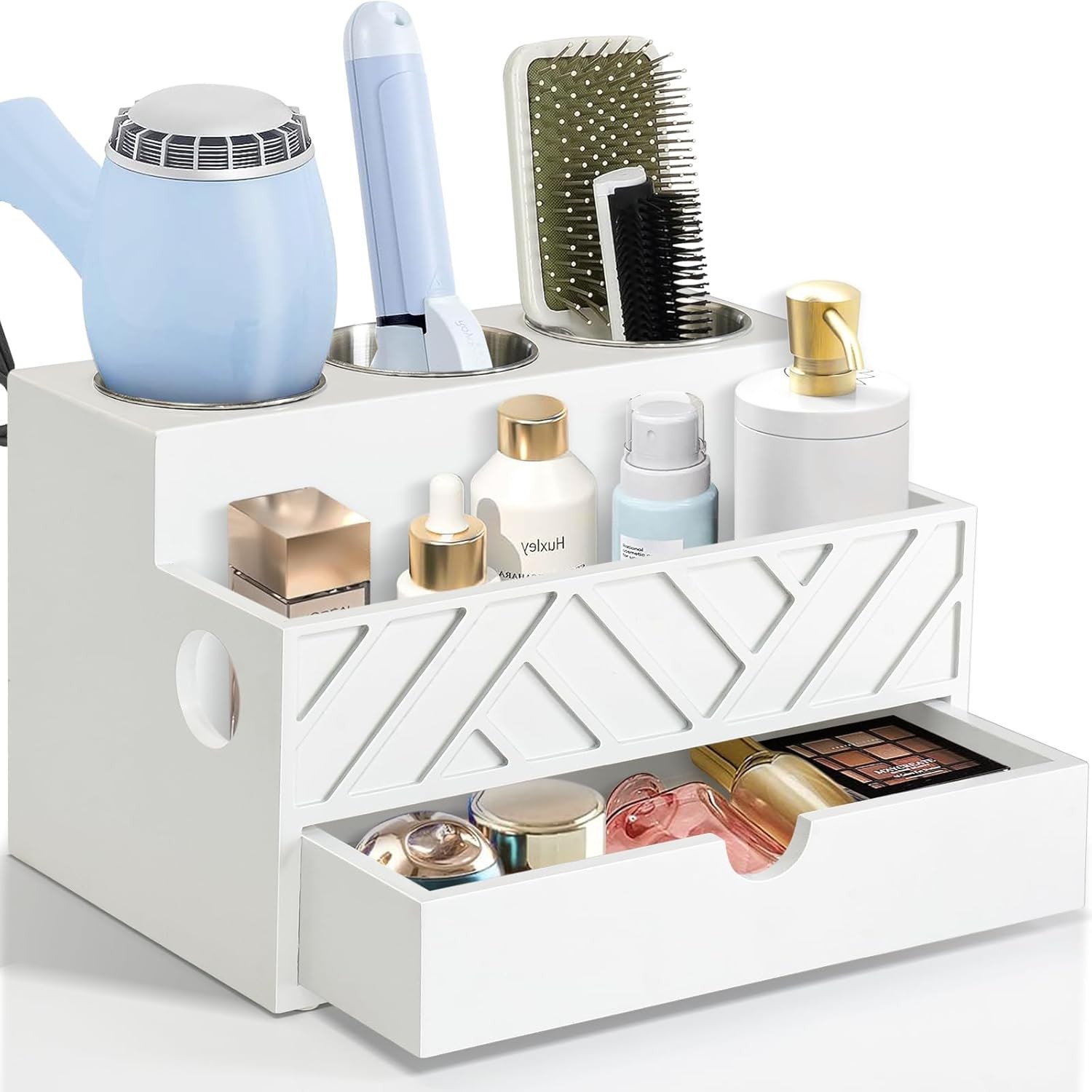 Wooden Hair Dryer Tool Organizer YSY-008