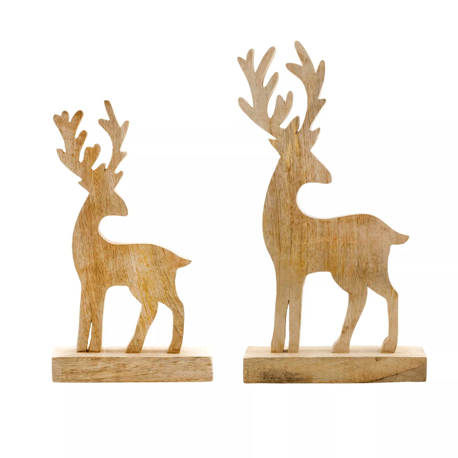 Natural Wood Craft Reindeer Tableware Decor YSY-CG-007