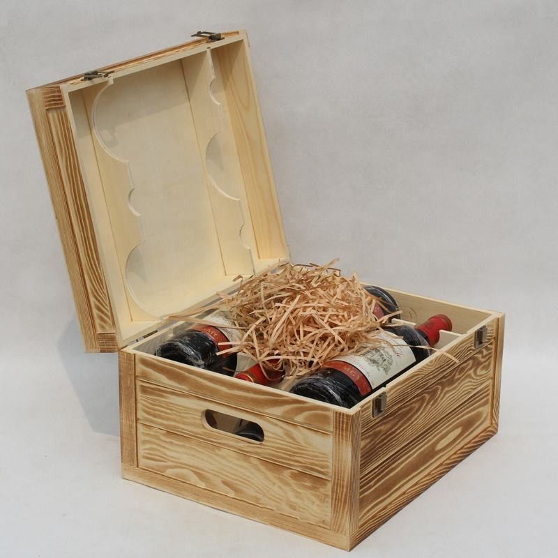 Vintage Wine Box for 6 Wine Bottles  YSY-WB-015