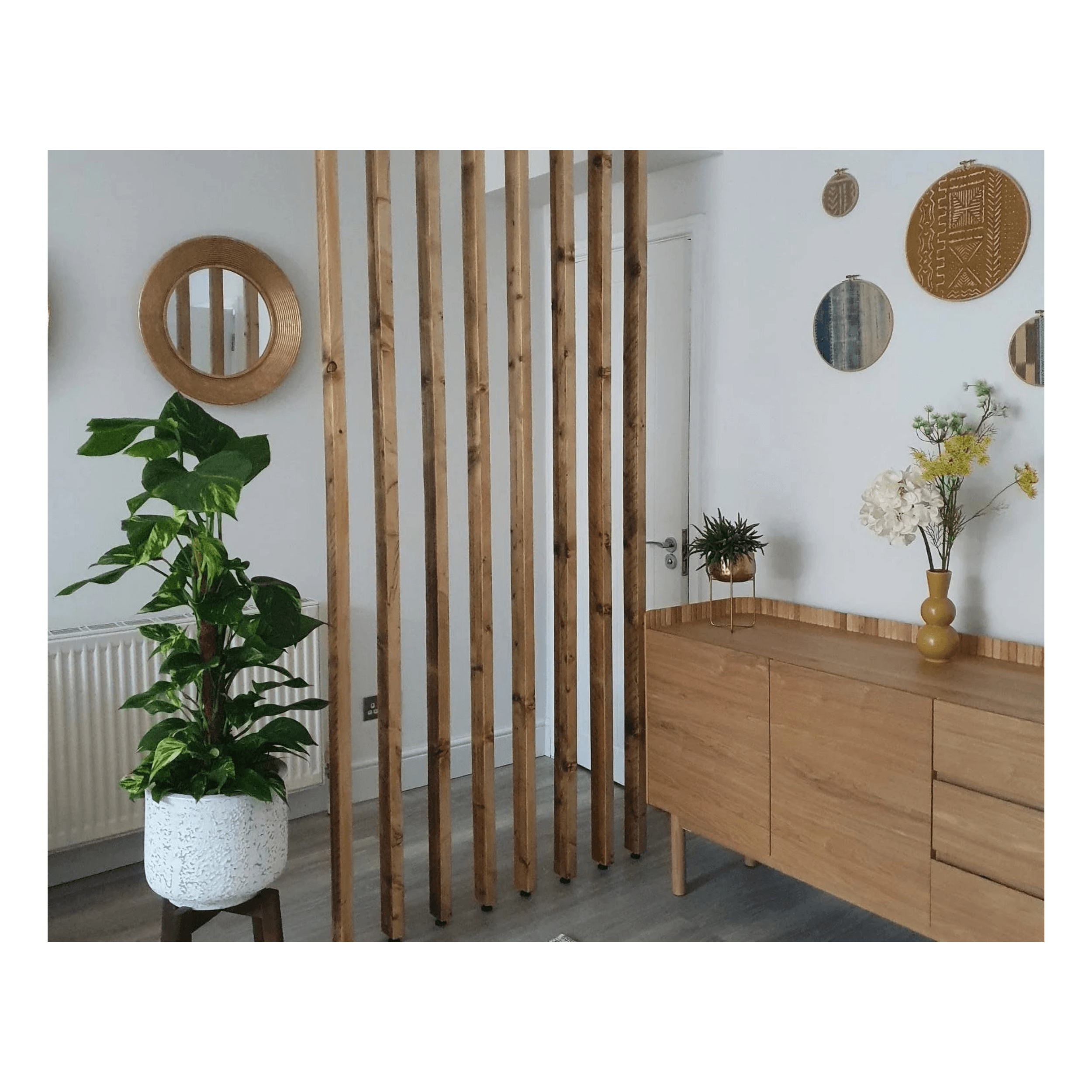 Wall Partition Room Divider Wood Slats YSY-CB-009