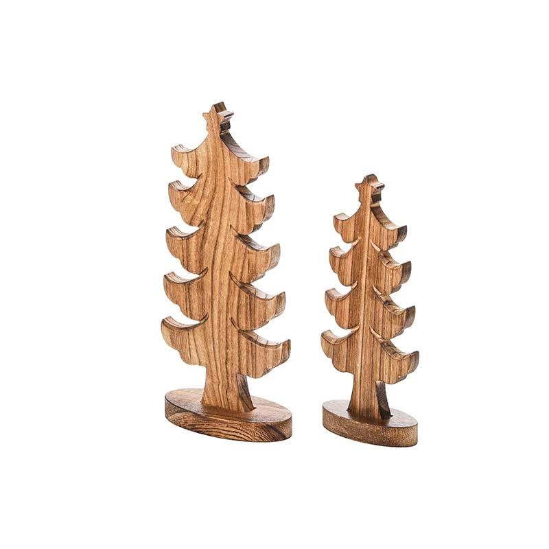 2-piece Wooden Christmas Standing Tabletop YSY-SL-034