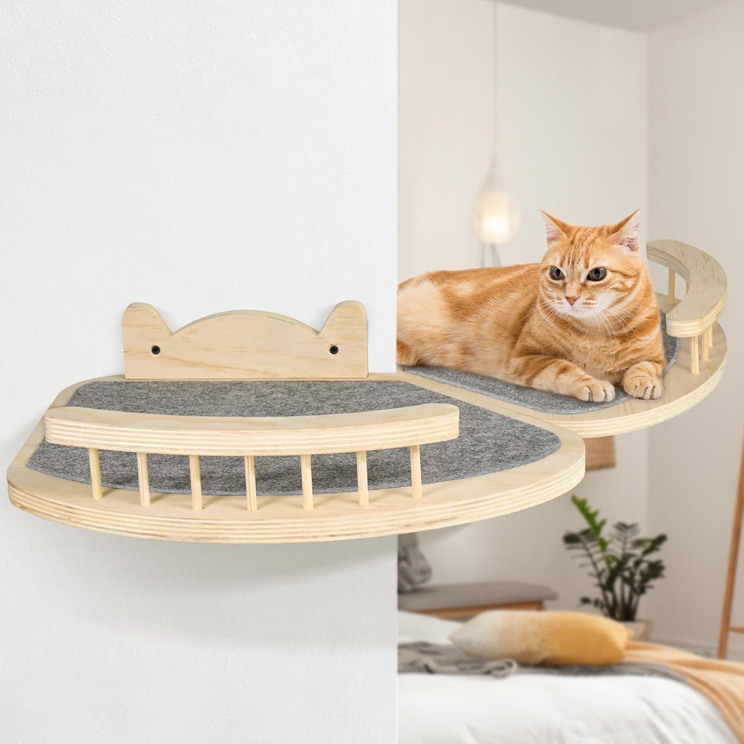 Cat Wall Furniture Wooden Scratch Pad YSY-PT-012