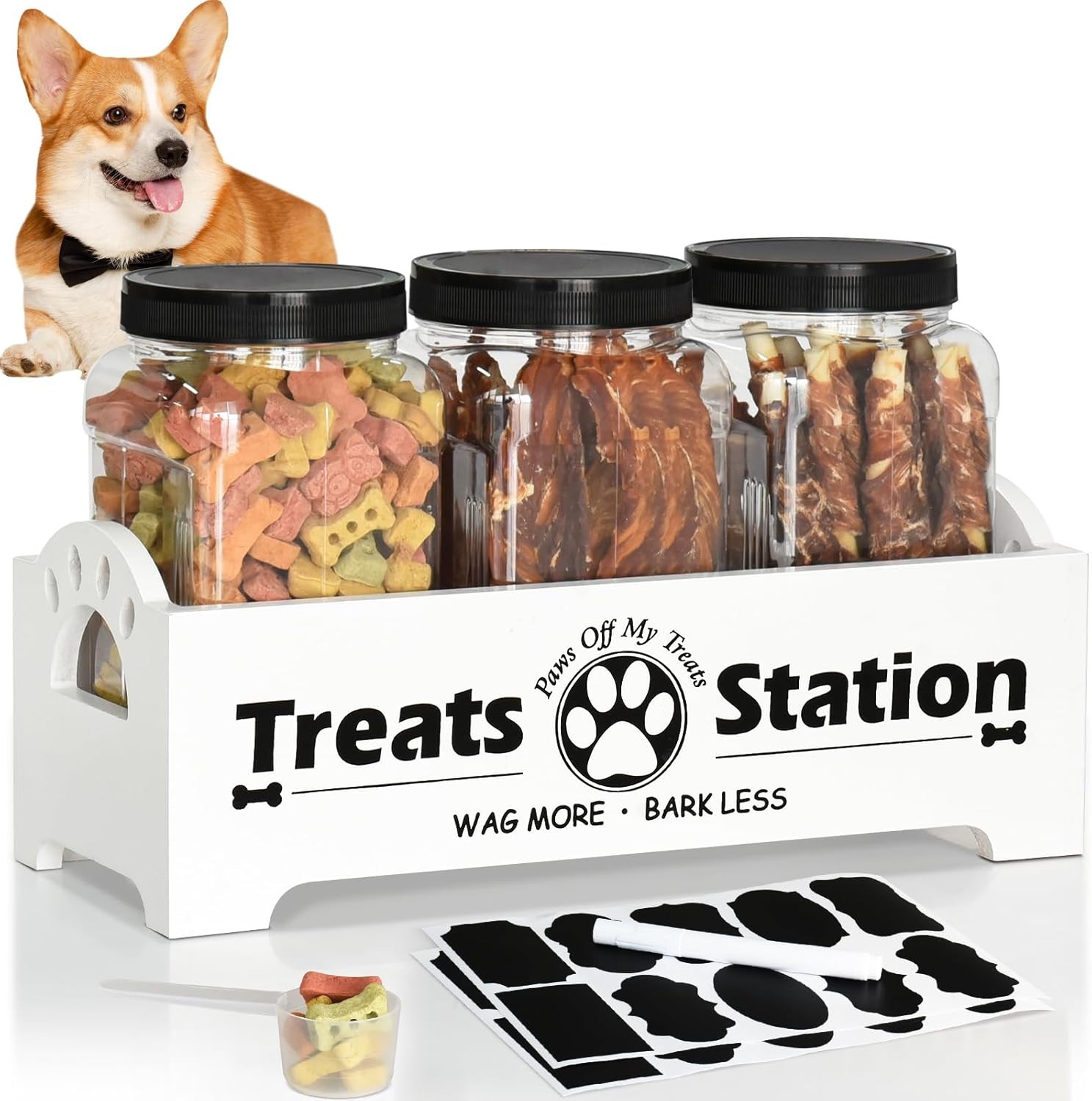 Wooden Dog Cat Food Storage Container  YSY-PT-013