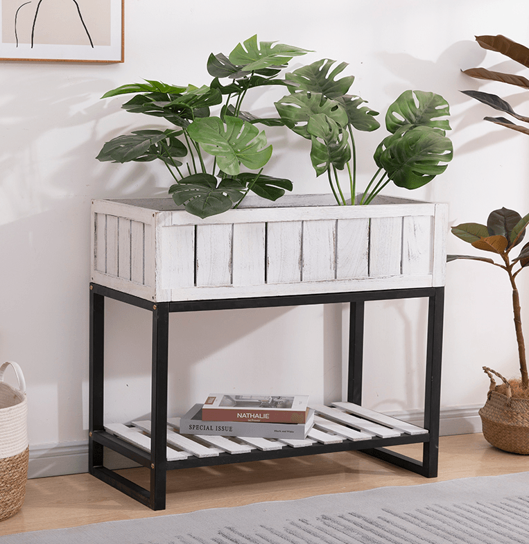 Wood Raised Garden Bed Box with Storage Layer YSY-GD-006